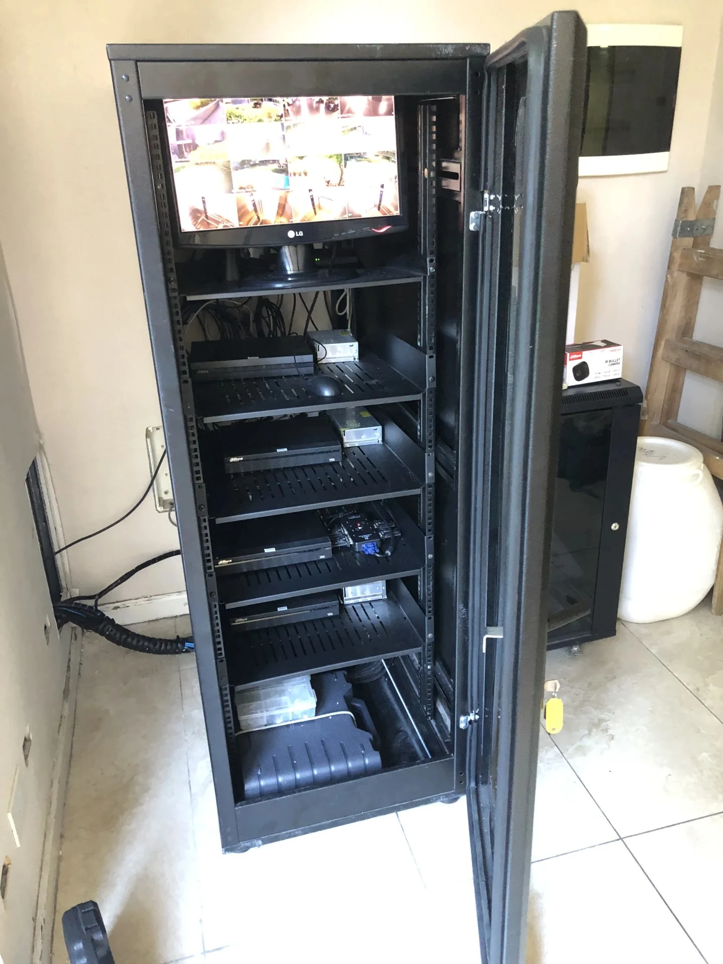 Reemplazo rack de redes y reorganizacion de cableado de camaras